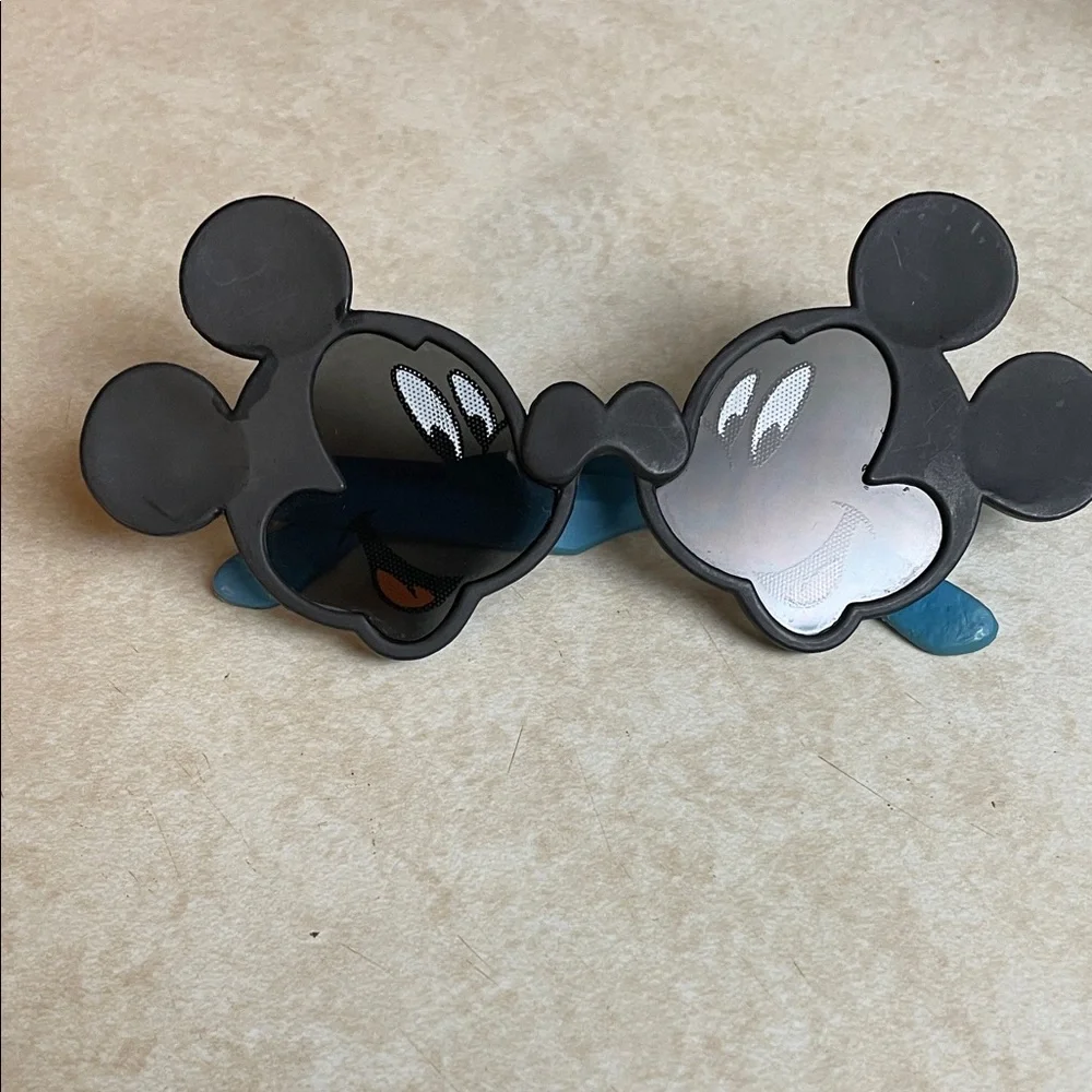 Vintage Kids Disney Mickey Mouse Sunglasses - Black and Blue